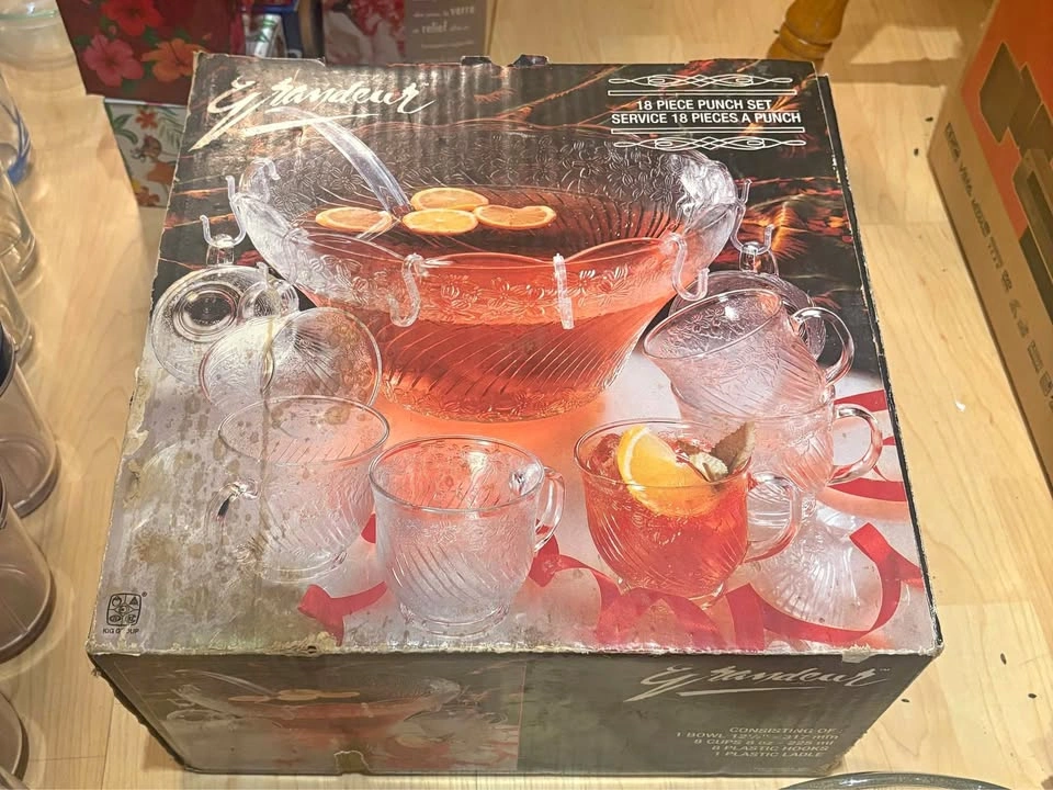 Punch Bowl Set with cups