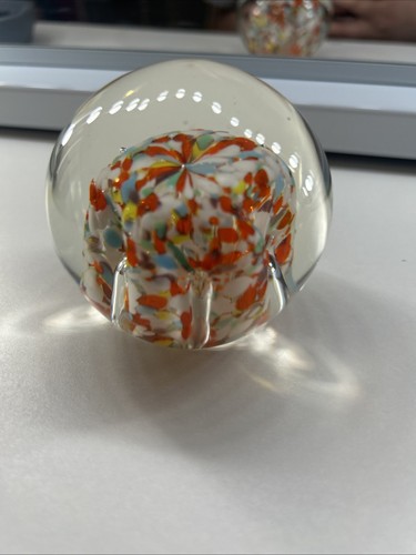 Vintage Multicolor Glass Paperweight - photo 2
