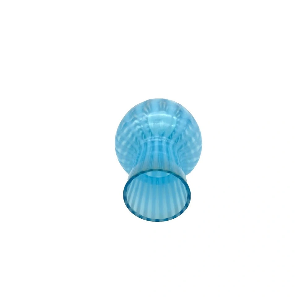 Vintage Fenton Blue Opalescent Optic Rib Tumble-Up Carafe - photo 4