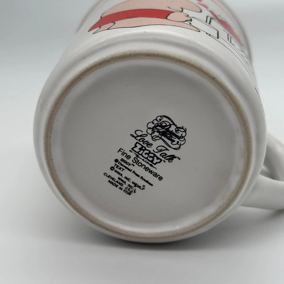 Vintage 1980 Ziggy Mug Love Talk Tom Wilson Stoneware Cup - photo 4
