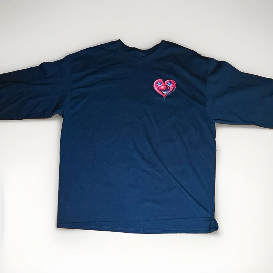 Kenny Scharf Ripple Junction XL Long Sleeve Heart Graphic Art Sh - photo 2