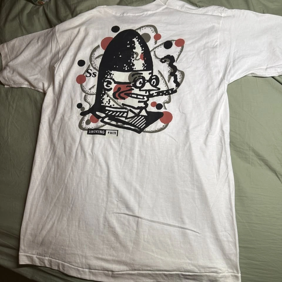 VTG 90s CSA Archive Smoking T Shirt Single Stitch Made In USA - photo 2