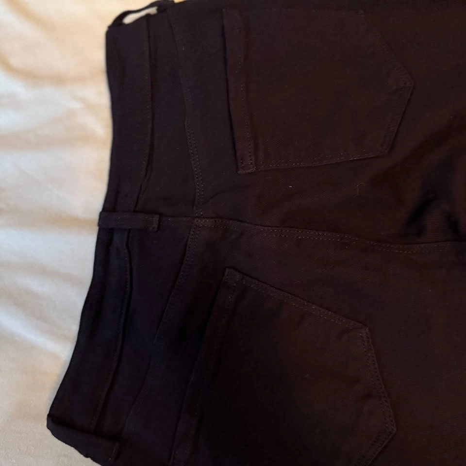 L’Agence Kendra High Rise Crop Flare Jeans Black Raw Hem 25 - photo 4