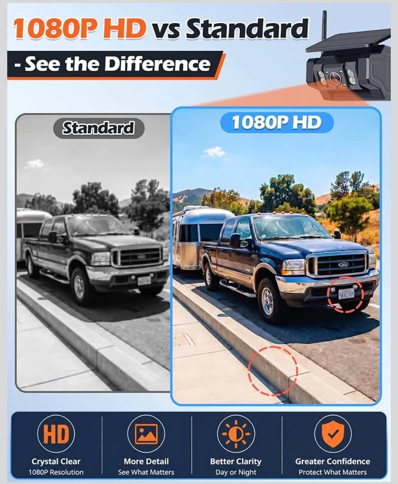 7” HD 1080P Magnetic Wireless Backup Camera for RV - photo 4