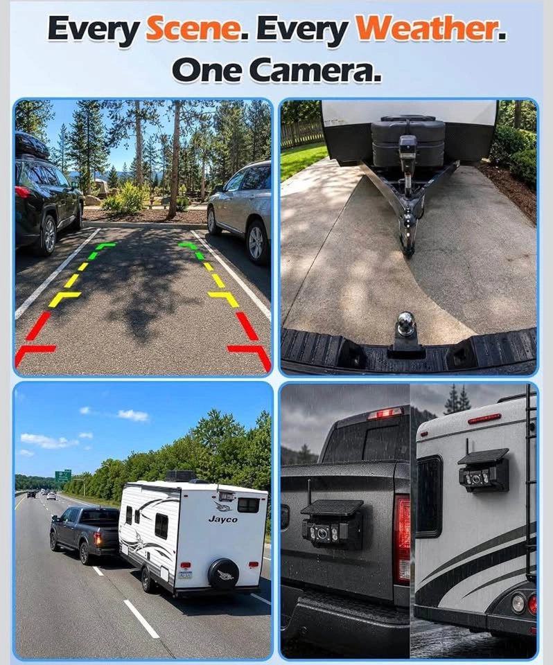 7” HD 1080P Magnetic Wireless Backup Camera for RV - photo 5