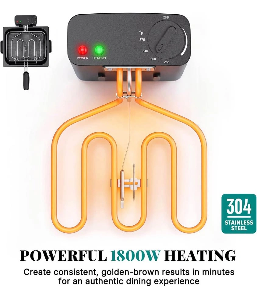 New 5L 1,800W Power Deep Fryer - photo 4