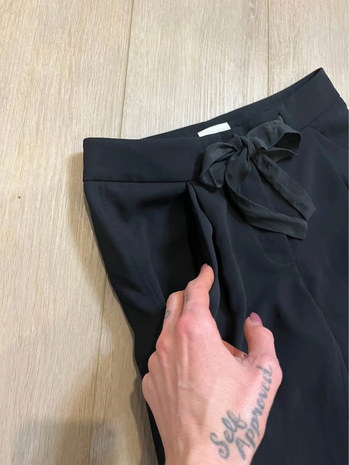 WILFRED ARITZIA Black Relaxed Crop Dress Pants - photo 4