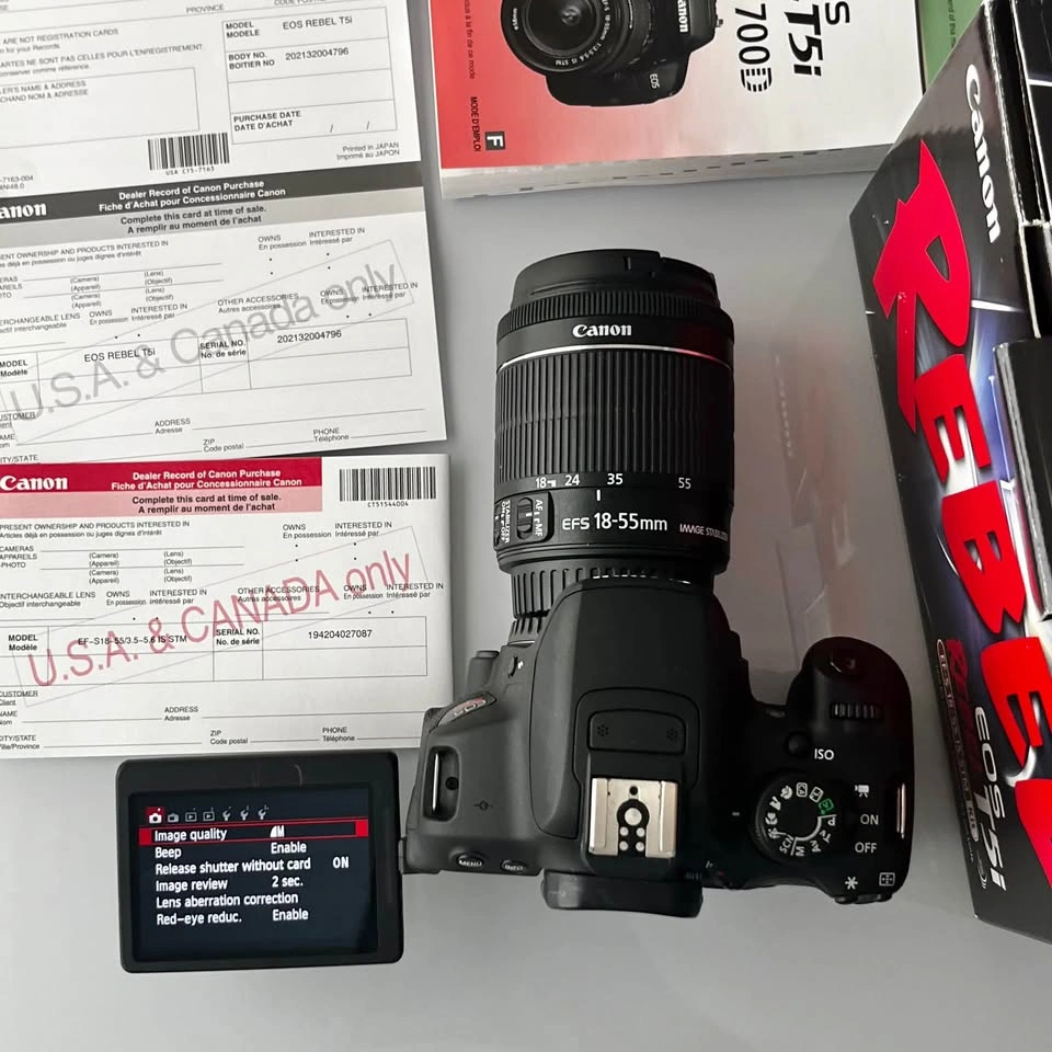 Canon EOS Rebel T5i Bundle | 18MP Touchscreen DSLR | 18-55mm - photo 3