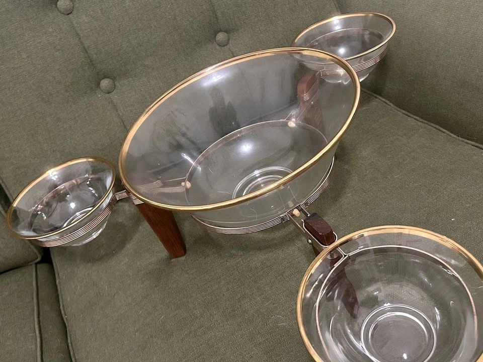 unique midcentury serving dish
