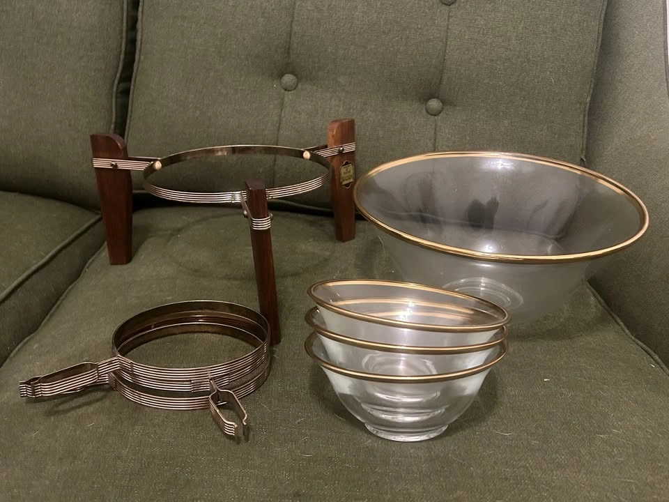 unique midcentury serving dish - photo 2