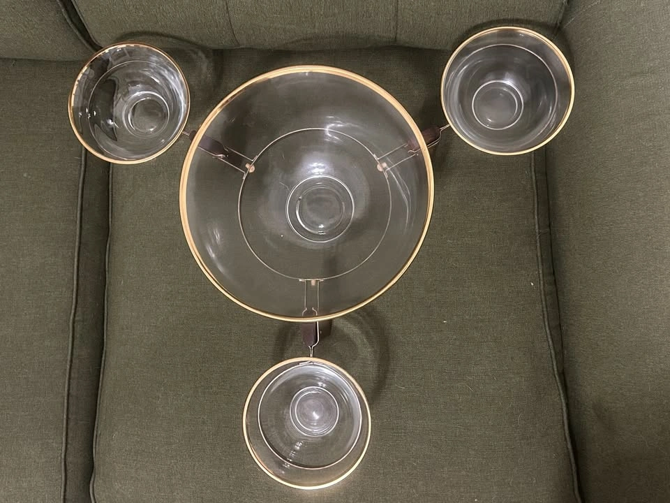 unique midcentury serving dish - photo 4