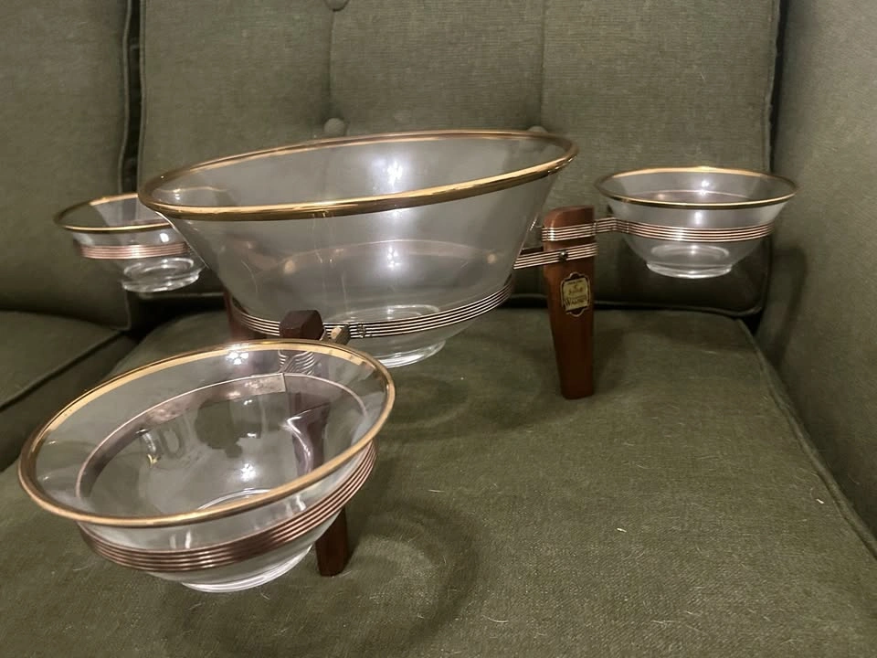 unique midcentury serving dish - photo 5