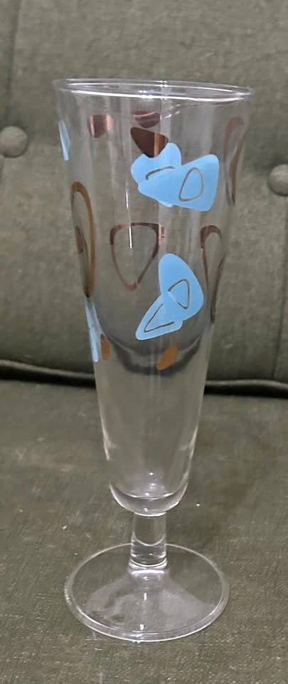 Midcentury pilsner glass