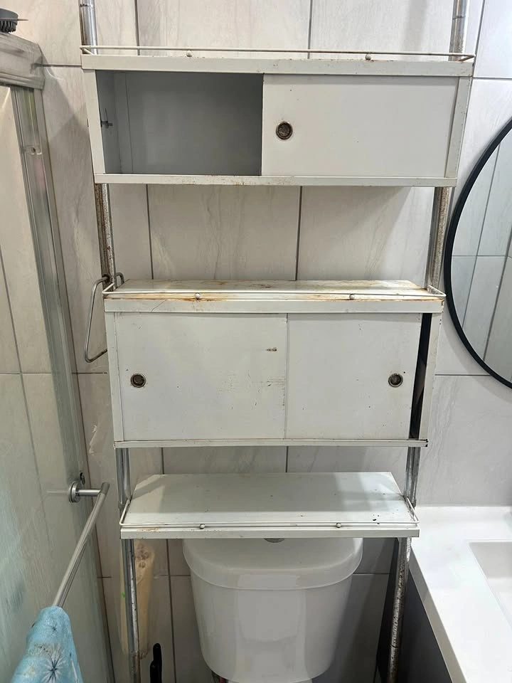 Rare MCM Over-the-Toilet Bathroom Storage
