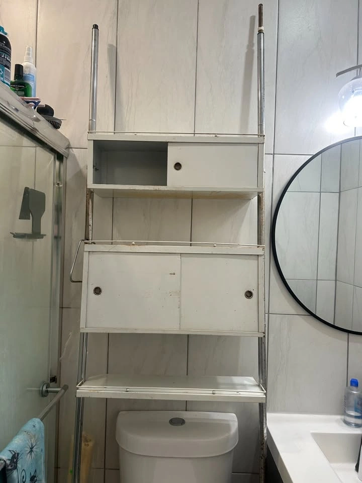 Rare MCM Over-the-Toilet Bathroom Storage - photo 2