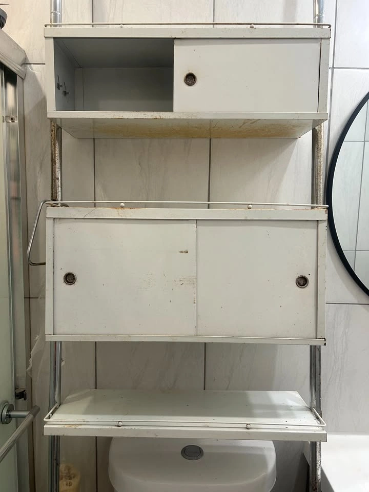 Rare MCM Over-the-Toilet Bathroom Storage - photo 3
