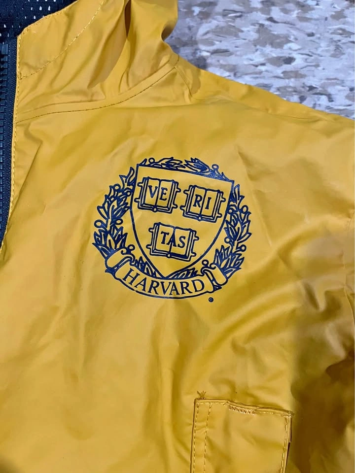 Official Harvard University Toddler Rain Jacket - Yellow (2T)