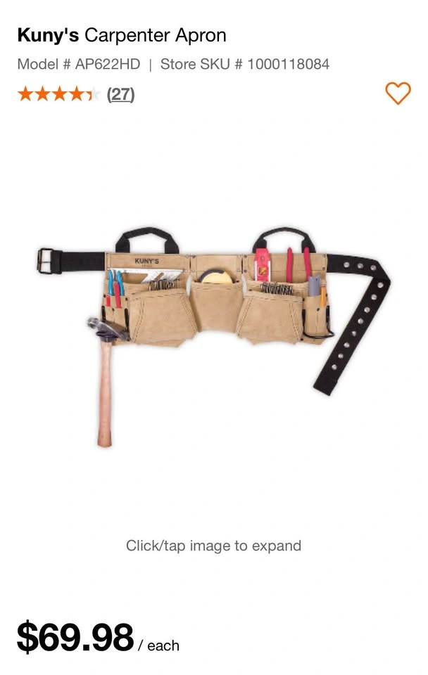 Kuny's Carpenter Apron - photo 3