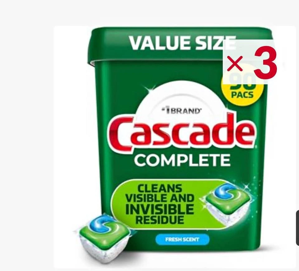 Cascade 90 ct dishwasher detergent pods