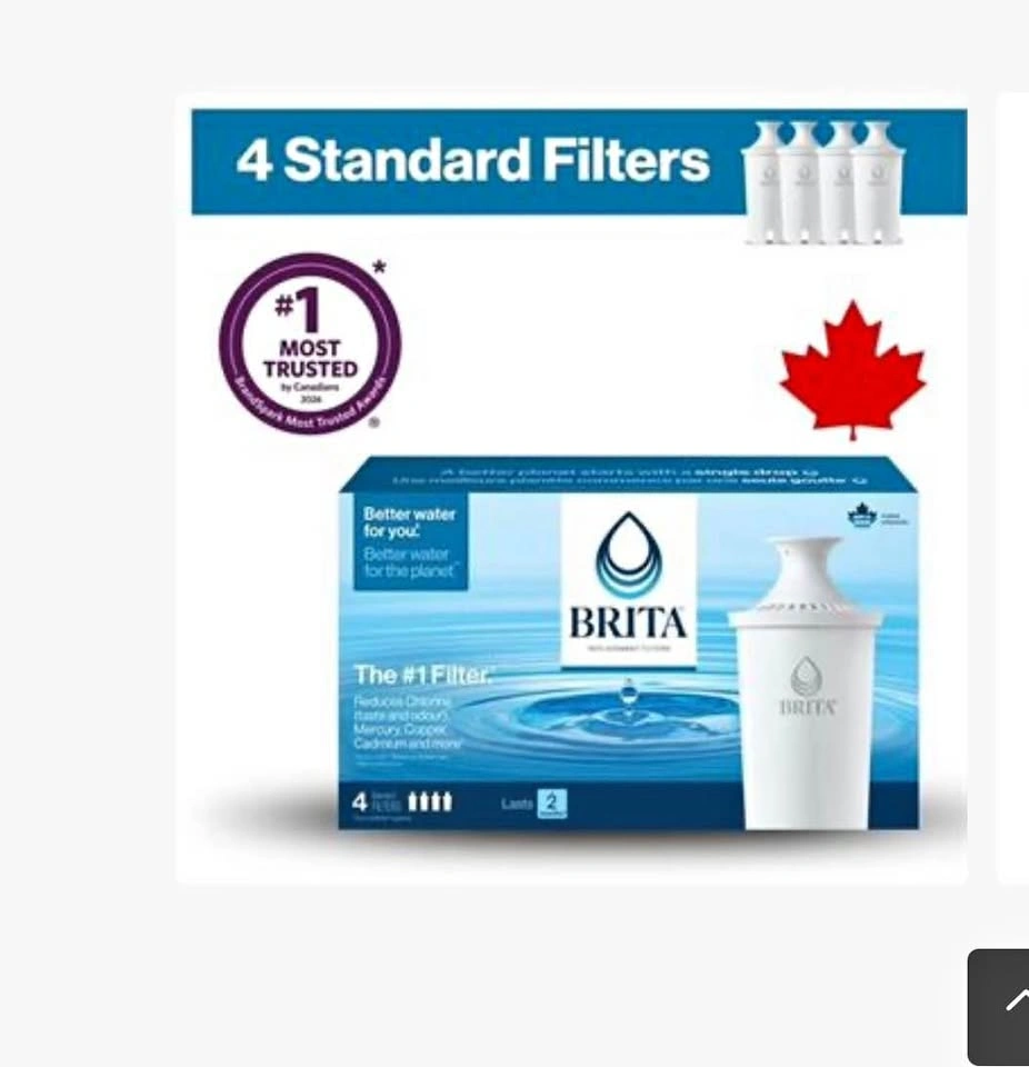 Brita 4 pack standard replacement filter