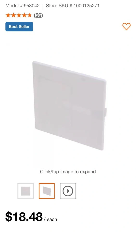 Watts SpringFIT APU 8 - 8-inch Access Panel - photo 3