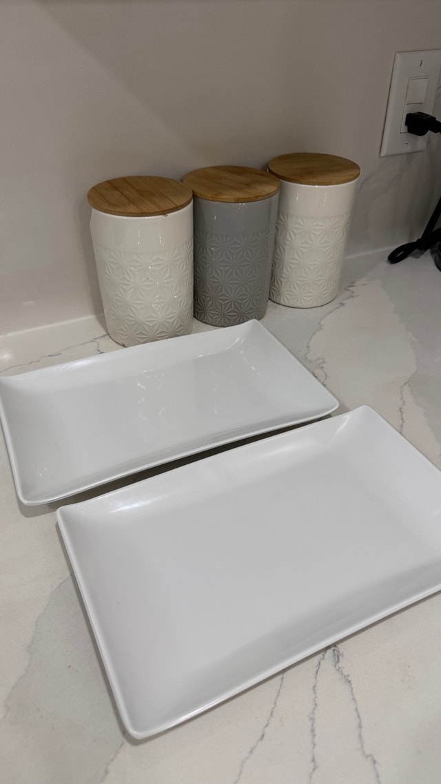 Kitchen Canister and Platter Set