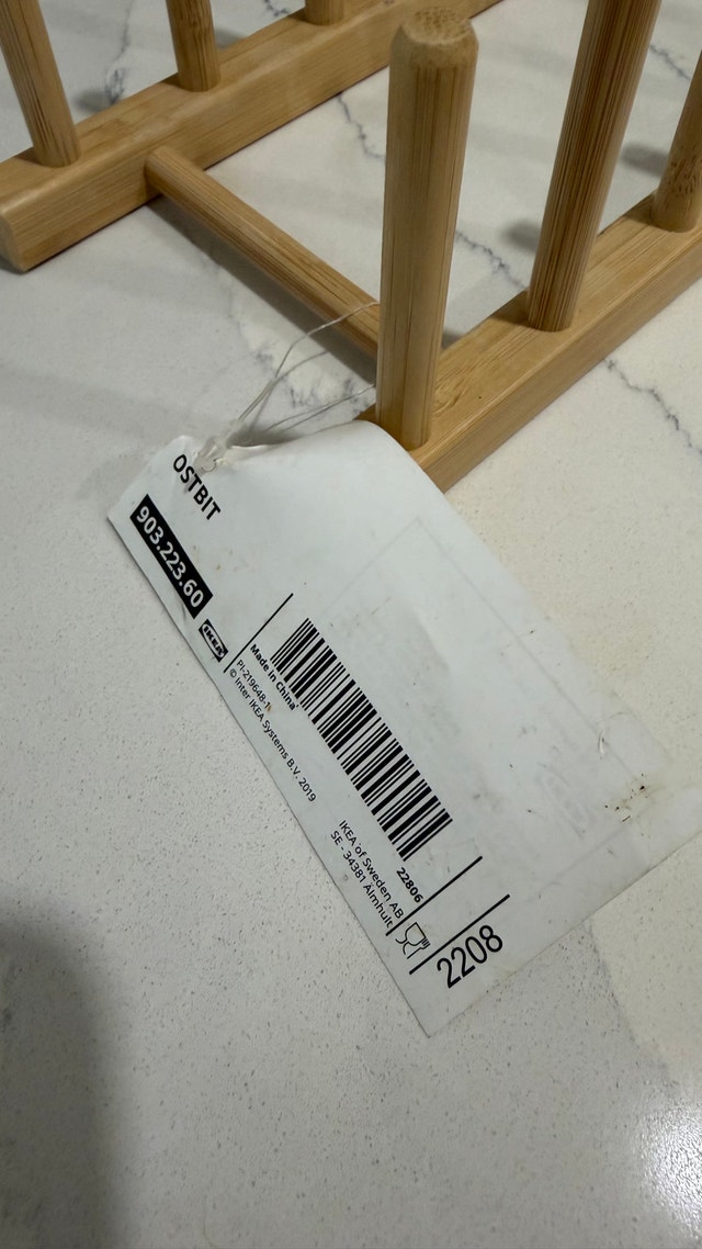 IKEA OSTBIT Bamboo Lid Organizer - photo 2