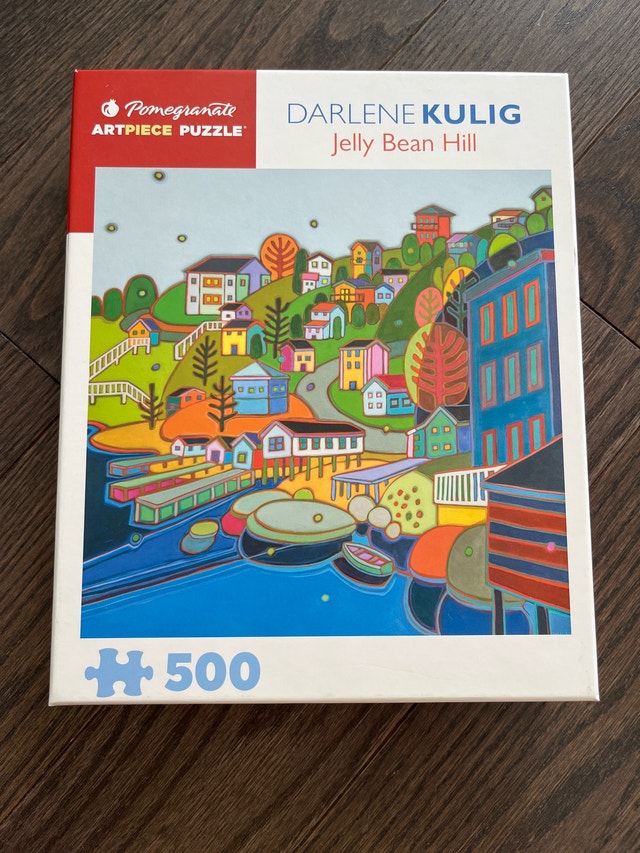 Pomegranate Jelly Bean Hill 500 Piece Puzzle