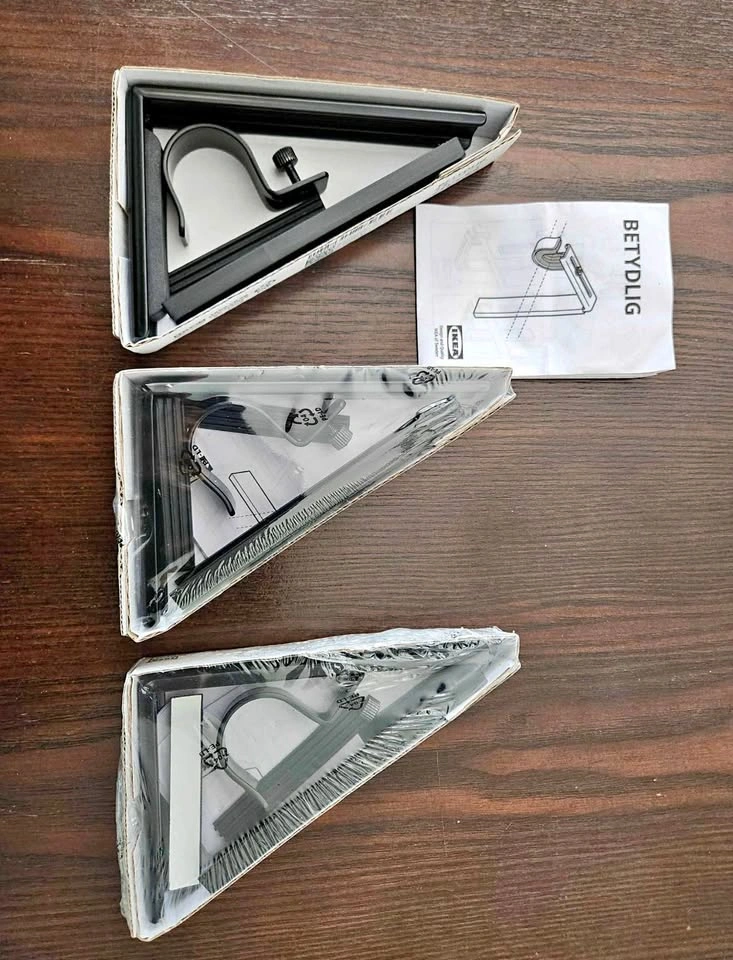 NEW IKEA Curtain Rod Brackets (3)