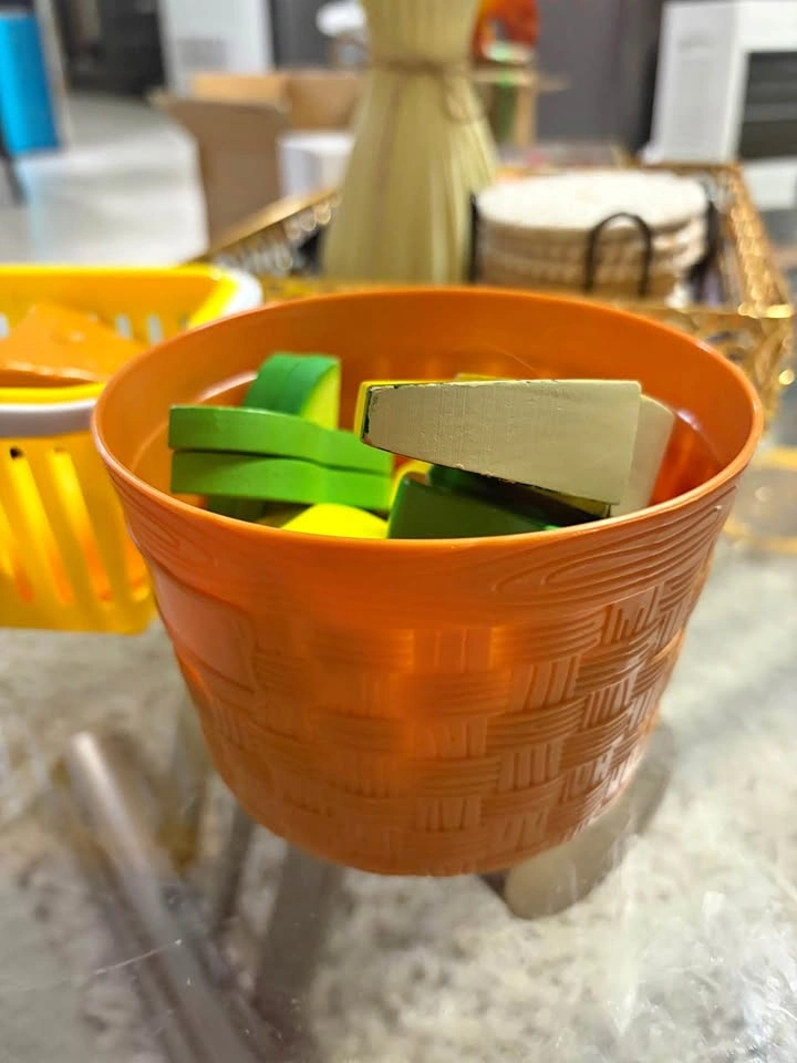 Play Food Set with Shopping Basket and Bucket