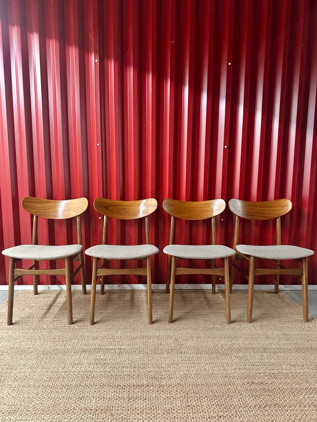 MCM Style Dining Chairs x4 - photo 2