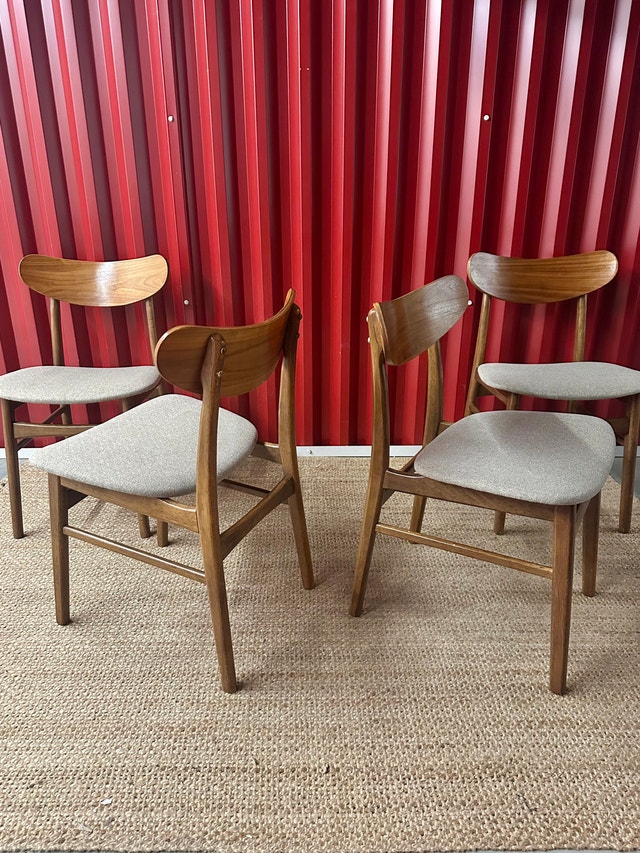 MCM Style Dining Chairs x4 - photo 4