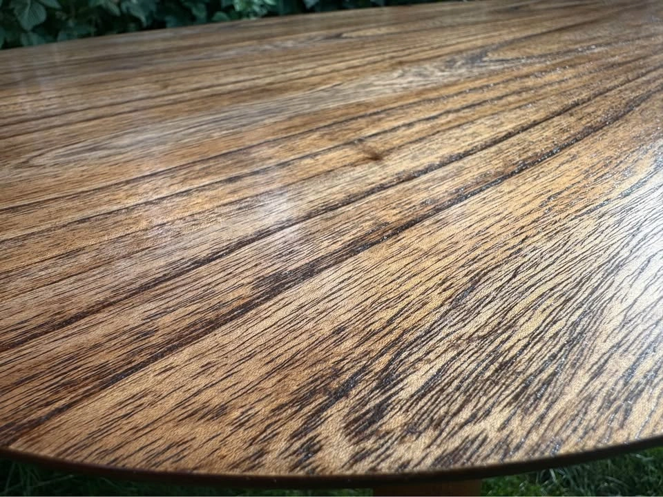 Modern MCM-Style Guitar Pick / Teardrop Oval Coffee Table - photo 5