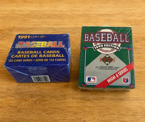 1990 Upper Deck High Number & 1991 O-Pee-Chee Sealed Boxes