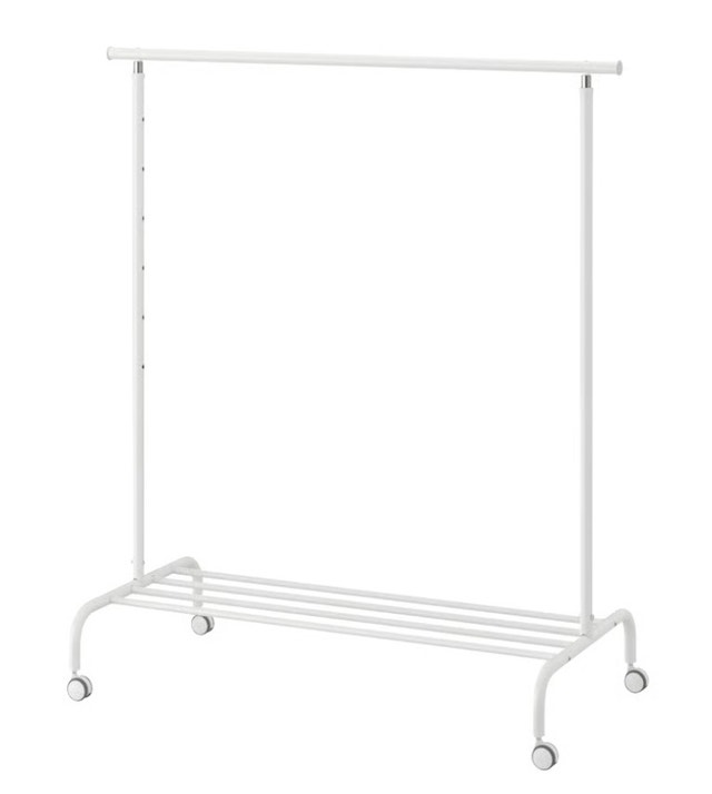 IKEA RIGGA clothes rack in white