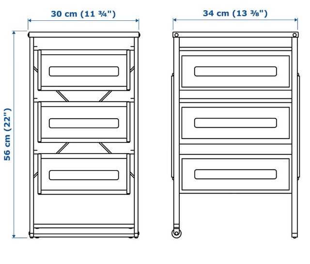 IKEA LENNA drawer in white - photo 2