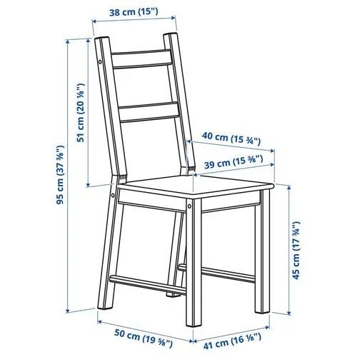 IKEA dining table with 4 matching chairs with cushions - photo 4