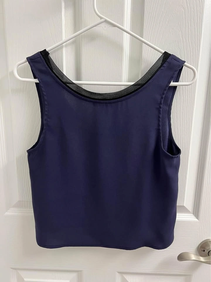 Aritzia Babaton Navy Blouse XXS - photo 2
