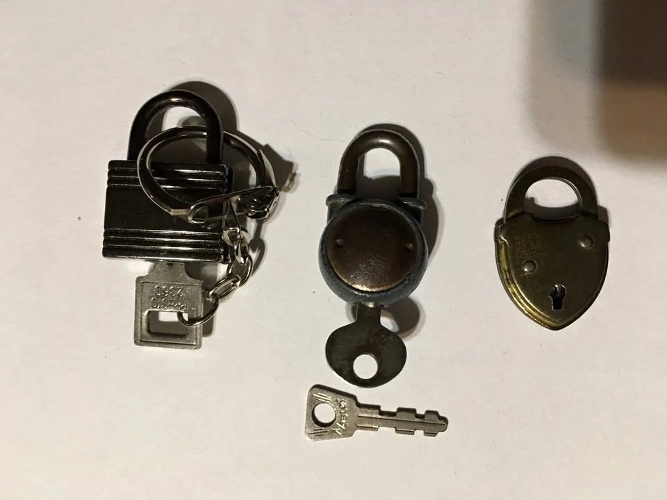 LOT OF 3 MINI LOCKS PRESTO 2360 WALSCO 95