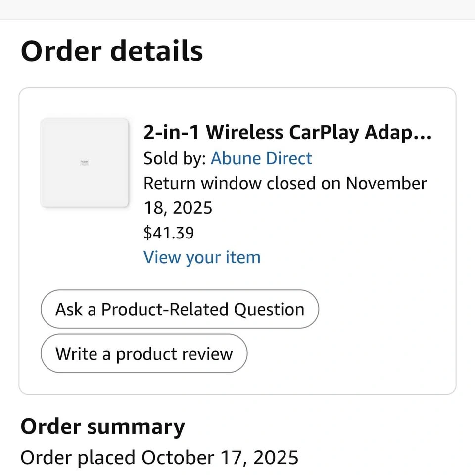 Abune 2 in 1 Wireless Carplay & Android Auto Adapter - photo 3