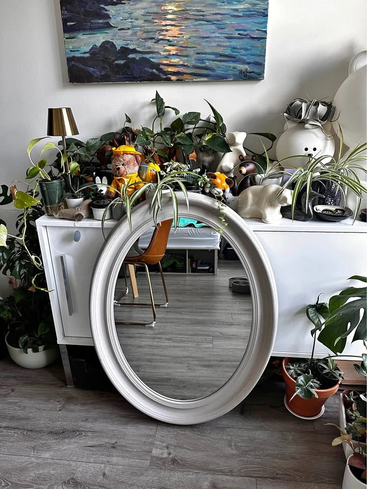 Large Oval Wall Mirror