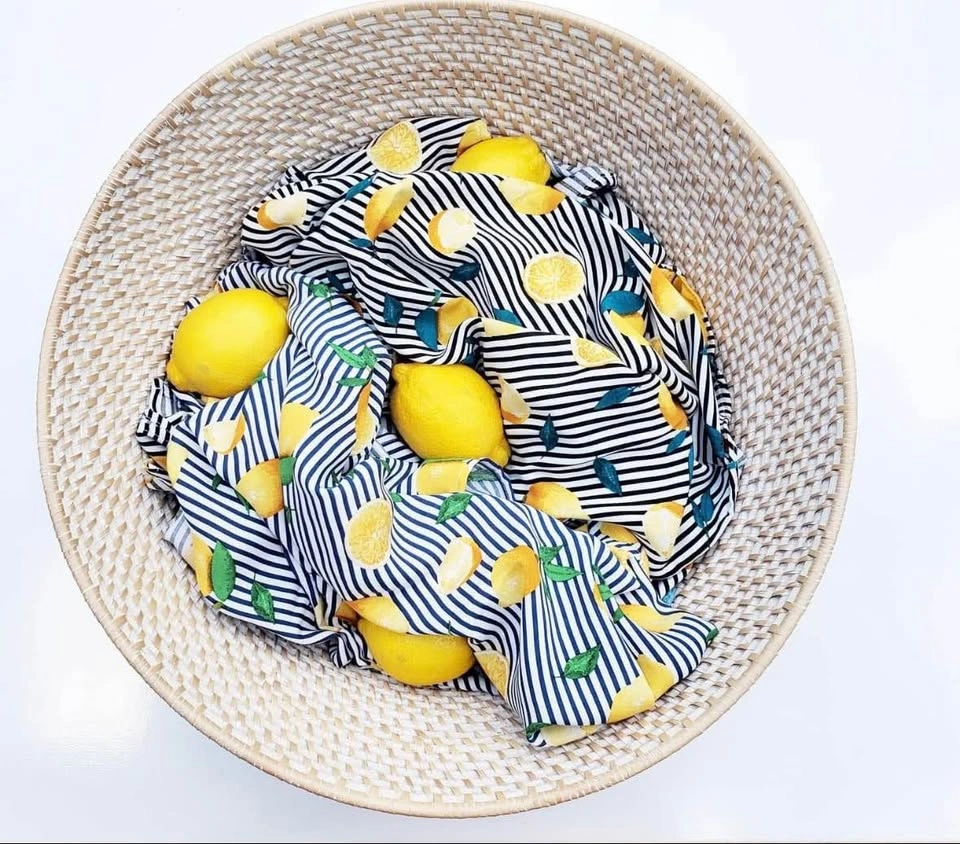 2-Piece Lemon Striped Shorts Summer Set - photo 3