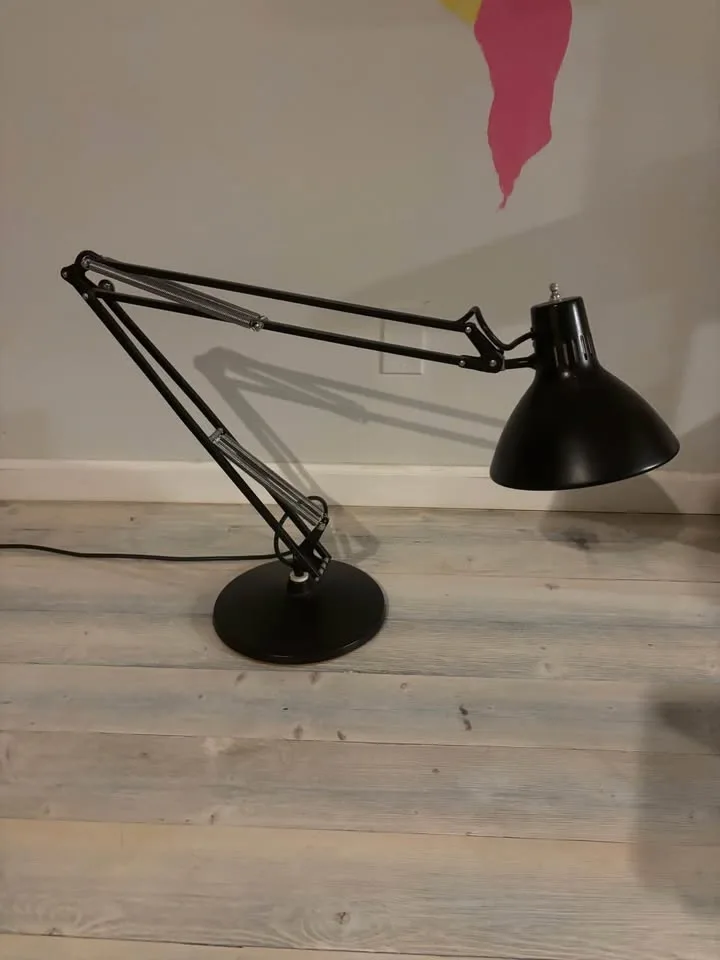 Architect industrial adjustable large desk lamp - black metal - photo 2