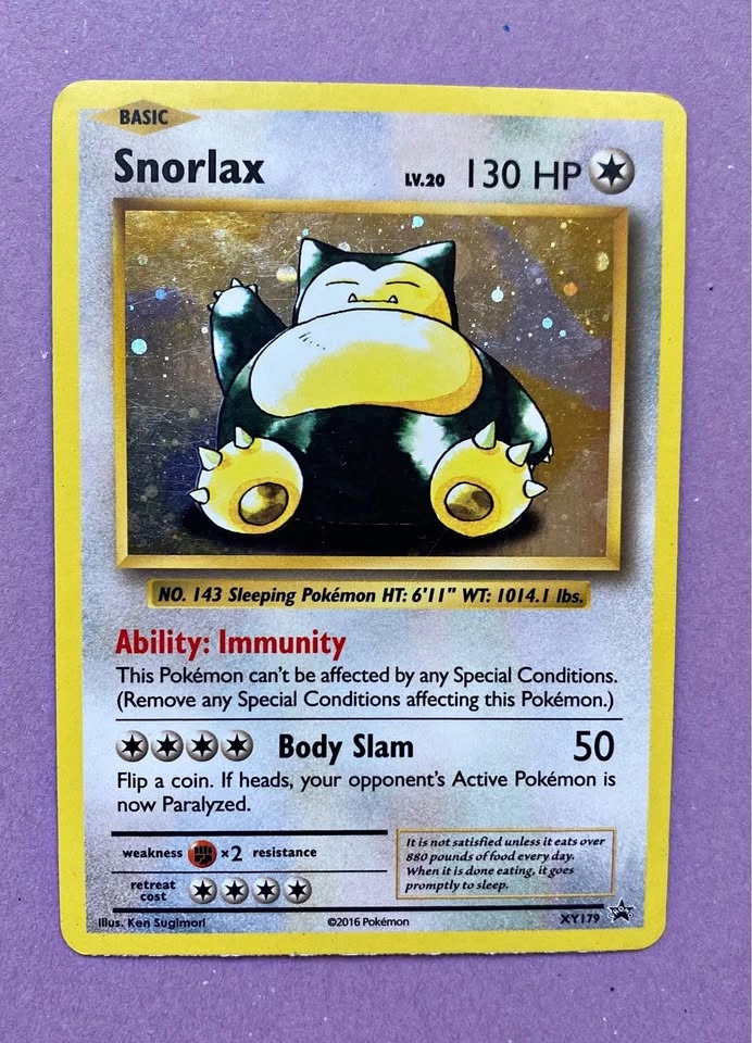 Snorlax XY179 Promo Pokemon Card