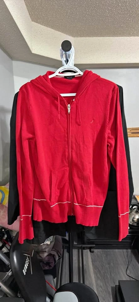Nautica Red Full-Zip Hoodie