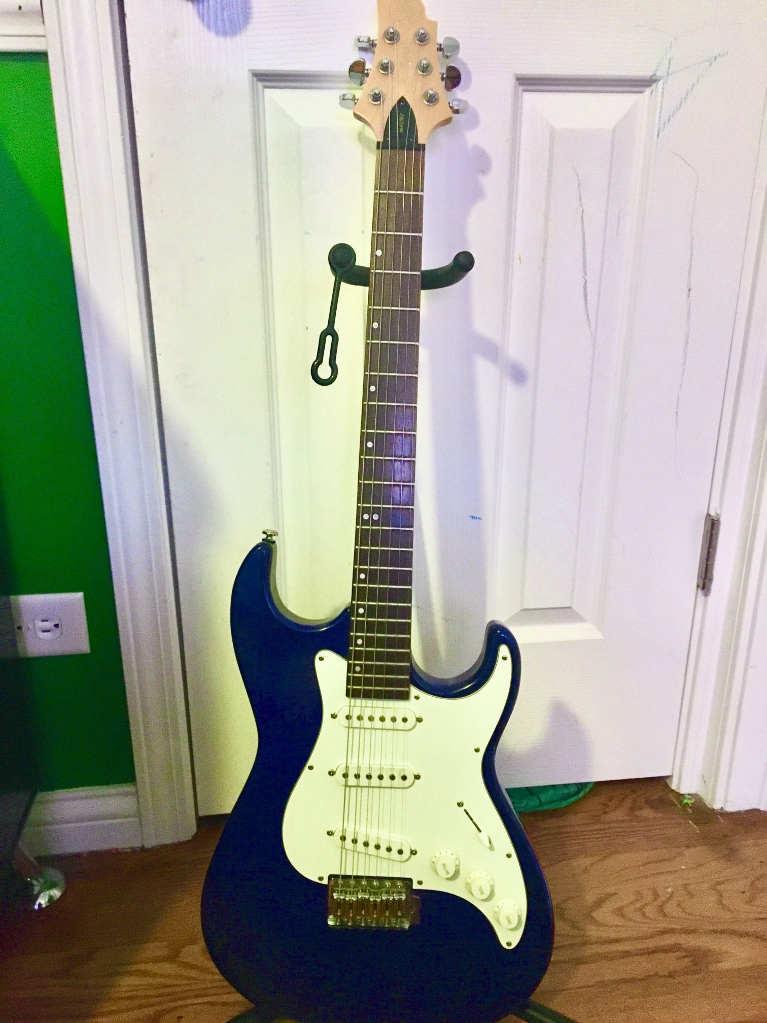Dark Blue Guitar