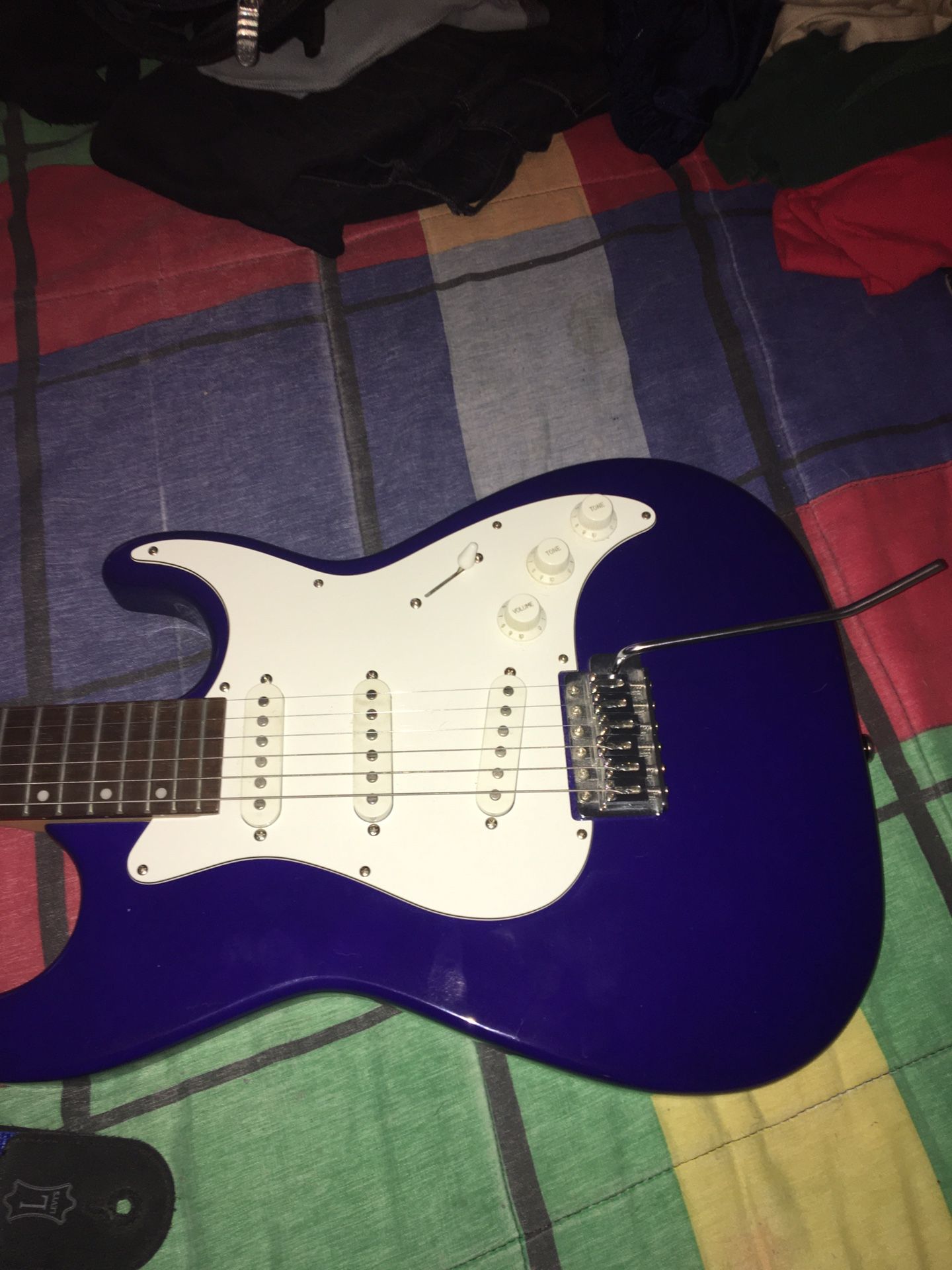 Dark Blue Guitar - photo 2
