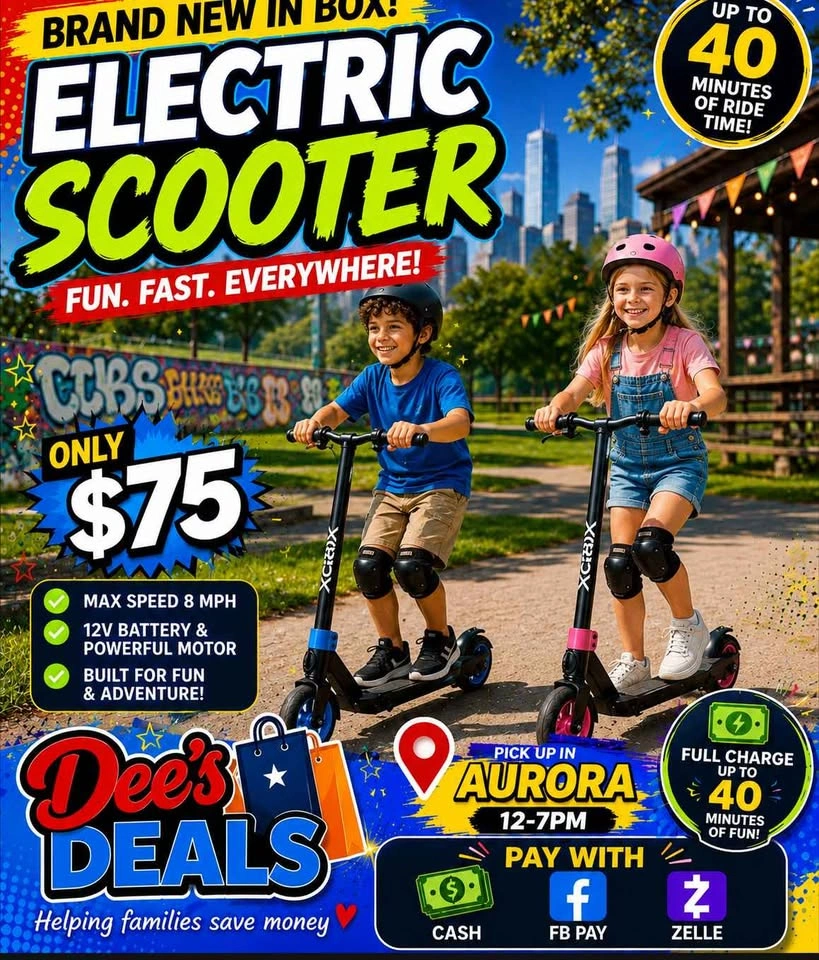 Electric Scooter BRAND NEW IN BOX ONLY $75 - photo 2