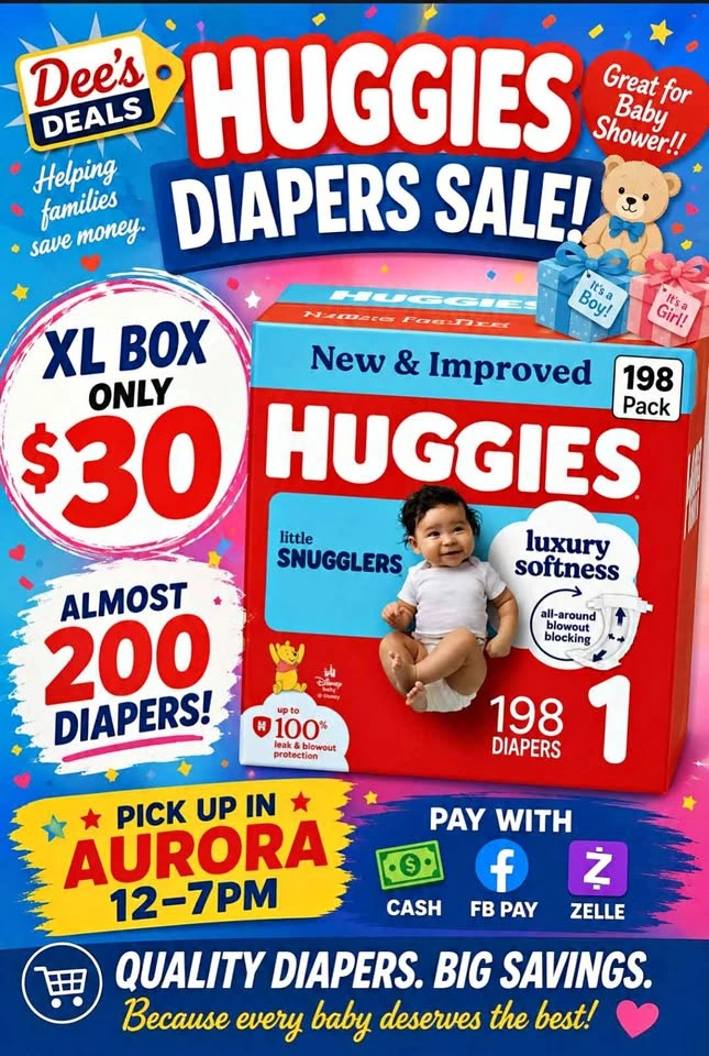 Huggies Super Box $30