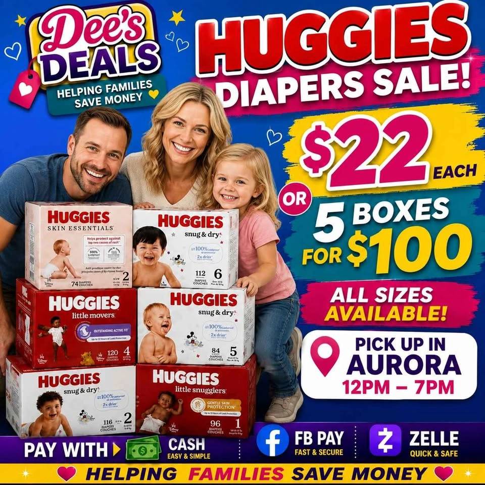 Huggies Diapers Sale $22 a box - photo 2